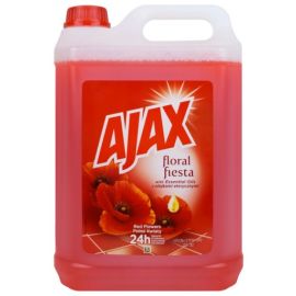 Ajax Floral Red Červený univerzálny čistič na podlahy 5l