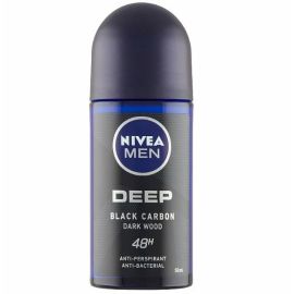Nivea Men Deep Black Carbon Darkwood antiperspirant roll-on 50ml 80031