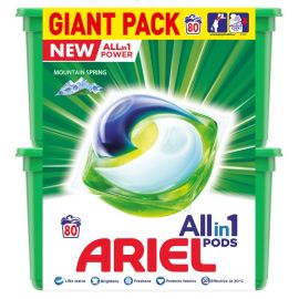 Ariel All in1 Power 80 praní Mountain Spring kapsule na pranie