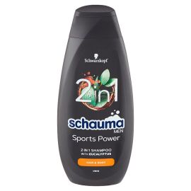 Schauma Men Sports Power 2in1 šampón na poškodené vlasy 400ml