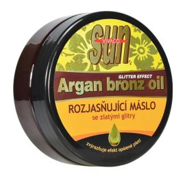 Vivaco Sun Argan Bronz Oil Glitter Effect rozjasňujúce maslo po opaľovaní 200ml