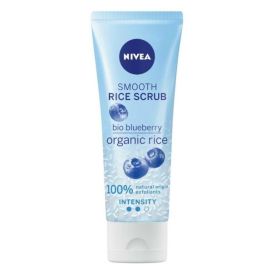 Nivea Smooth Rise Scrub Bio Blueberry ryžový peeling na tvár 75ml 81124