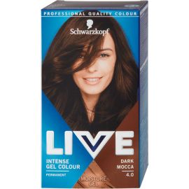 Schwarzkopf Live Intense Colour Gel 4.0 Tmavohnedá gélová farba na vlasy