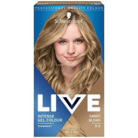 Schwarzkopf Live Intense Colour Gel 8.0 Pravý Blond gelová farba na vlasy