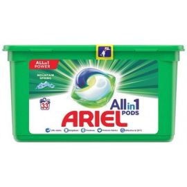 Ariel All in1 Power 33 praní Mountain Spring kapsule na pranie
