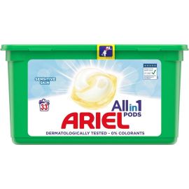 Ariel All in1 Pods 33 praní Sensitive Skin kapsule na pranie