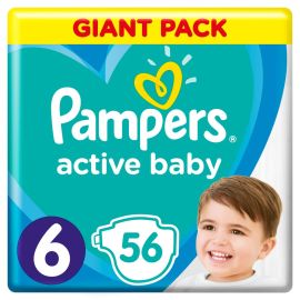 Pampers Active Baby GP6 Extra Large 56ks 15+kg