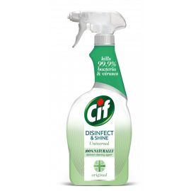 Cif Disinfect & Shine dezinfekčný čistiaci sprej na povrchy 750ml