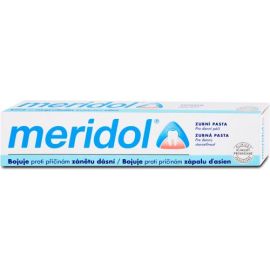 Meridol bojuje proti príčinám zápalu ďasien zubná pasta 75ml