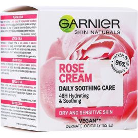 Garnier Skin Naturals Rose Cream Soothing Care 48H denný krém 50ml
