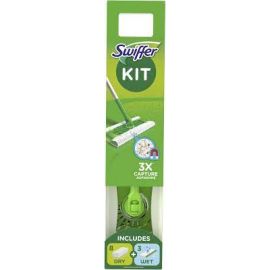 Swiffer Kit mop + Náhradné utierky Dry 8ks+ vlhčené utierky Wet 3ks