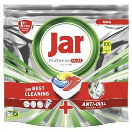Jar Platinum Plus ALL IN ONE Lemon Anti-Dull tablety do umývačky riadu 100ks