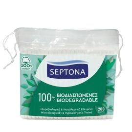 Septona 100% bio rozložiteľné bavlnené vatové tyčinky náhradná náplň 200ks  6131