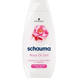 Schauma Rose Oil 2in1 šampón pre jemné vlasy 400ml