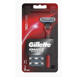 Gillette Mach3 Start Red Star strojček + 3ks náhradné hlavice