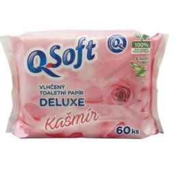 Q Soft Deluxe Kašmír vlhčený toaletný papier 60ks