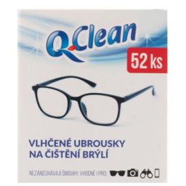 Q Clean vlhčené utierky na okuliare 52ks