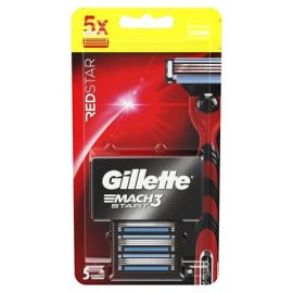 Gillette Mach3 Start Red Star náhradné hlavice 5ks