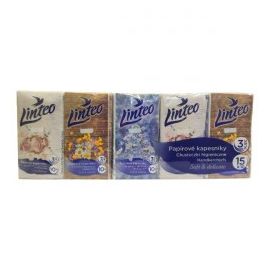 Linteo Soft & Delicate hygienické vreckovky 3-vrstvové 15ks