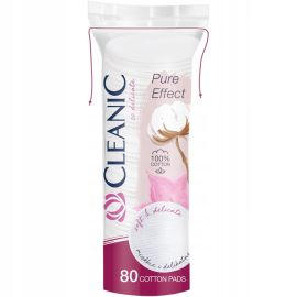 Cleanic Pure Effect kozmetické odličovacie tampóny 80ks+20ks