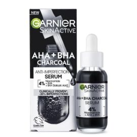 Garnier Pure Active AHA+BHA Charcoal sérum na tvár 30ml