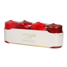 Artman Adventná sviečka Červená 60x80mm 4ks 750g