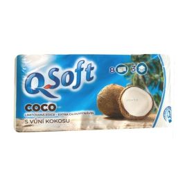 Q Soft toaletný papier 8ks Coco 3-vrstvový