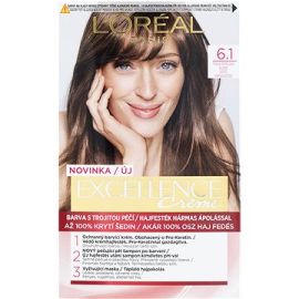 Loréal Excellence Creme 6.1 Tmavá Popolavá Blond farba na vlasy