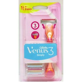 Gillette Venus3 Simply dámsky holiací strojček + náhradná hlavica 8ks
