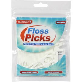 Claradent Floss Picks dentálne šparadlá s niťou 50ks 5089