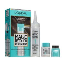 Loréal Magic Retouch Permanent 4 Tmavo hnedá farba na zakrytie odrastov 27+18ml