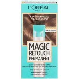Loréal Magic Retouch Permanent 6 Svetlo Hnedá farba na zakrytie odrastov 27+18ml
