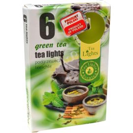 Admit Green Tea čajové vonné sviečky 6ks