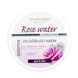 VivaPharm Rose Water zvláčňujúci krém na tvár a telo 200ml