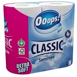Ooops! Classic Sensitive toaletný papier 3-vrstvový 4ks