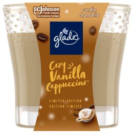 Glade Cosy Vanilla Cappuccino sviečka 224g