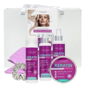 VIVAPHARM Hair Repair Keratin & Kofein darčekový set v krabici