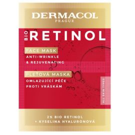 Dermacol Bio Retionol pleťová maska proti vráskam 2x8ml