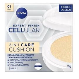 Nivea Hyaluron Cellular Filler Cushion 3in1 tónovací očný krém 01 Light 15g