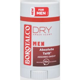 BOROTALCO Men Dry Amber Absolute TalQ 72h deodorant tuhý stick 40ml