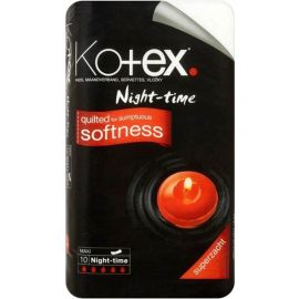 Kotex Night-time hygienické vložky na noc 10ks