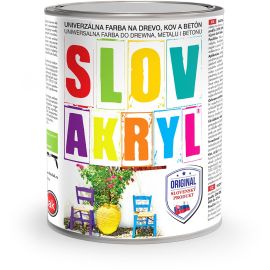 Slovakryl 0111 šedá univerzálna farba 0,75kg