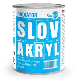 Slovakryl 0100 biela farba na radiátory 0,75kg