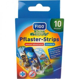 Figo Plaster-Strips detské vodeodolné náplaste pre chlapcov 10ks