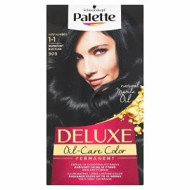 Palette DELUXE 1-1 Modročierná farba na vlasy /909/