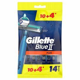 Gillette Blue II Plus jednorázový holiaci strojček 14ks
