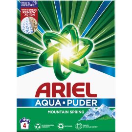 Ariel Aqua Puder Mountain Spring prášok na pranie 4 prania 300g