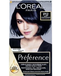 Loréal Preference P12 Čiernomodrá farba na vlasy