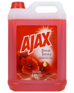 Ajax Floral Red Červený univerzálny čistič na podlahy 5l