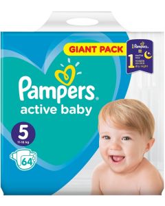 Pampers Active Baby GP S5 Junior 64ks 11-16kg